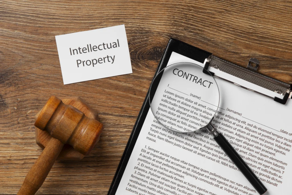 Legal contract text with magnifying glass and gavel representing real estate laws 2026 and property regulation reforms